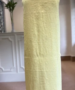 Alternative view of Yellow Kota Doriya Chikankari Set