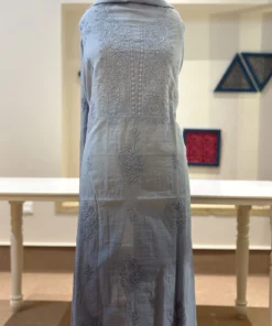 Ombre Mul Chanderi Chikankari Set