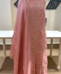 Alternative view of Rose Noor Chikankari Set