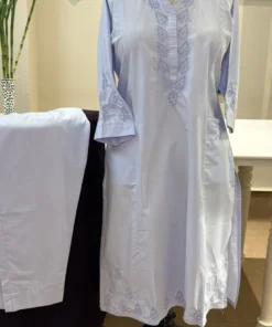 Blue Rayon Lucknavi set