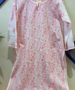Rose Jaal Chikankari Kurti