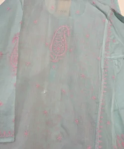 Alternative view of Chikankari Cotton Kurti Set