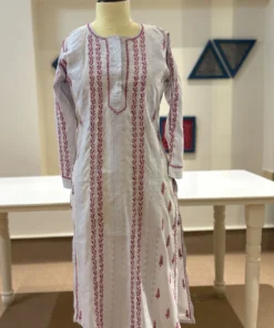 Handcrafted Chikankari Cotton Kurti