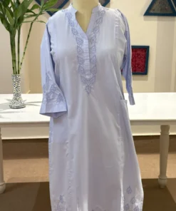 Alternative view of Blue Rayon Lucknavi set