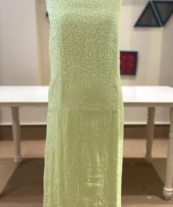 Pista Green Kota Doriya Chikankari Suit Set