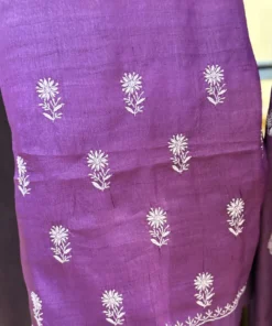 Alternative view of Tussar Silk Handcrafted Chikankari 3PC Set