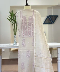Moonga Silk Handcrafted Chikankari 2PC Set