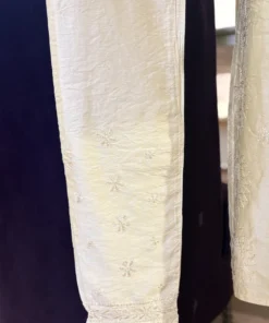 Alternative view of Chikankari Mul Chanderi Set