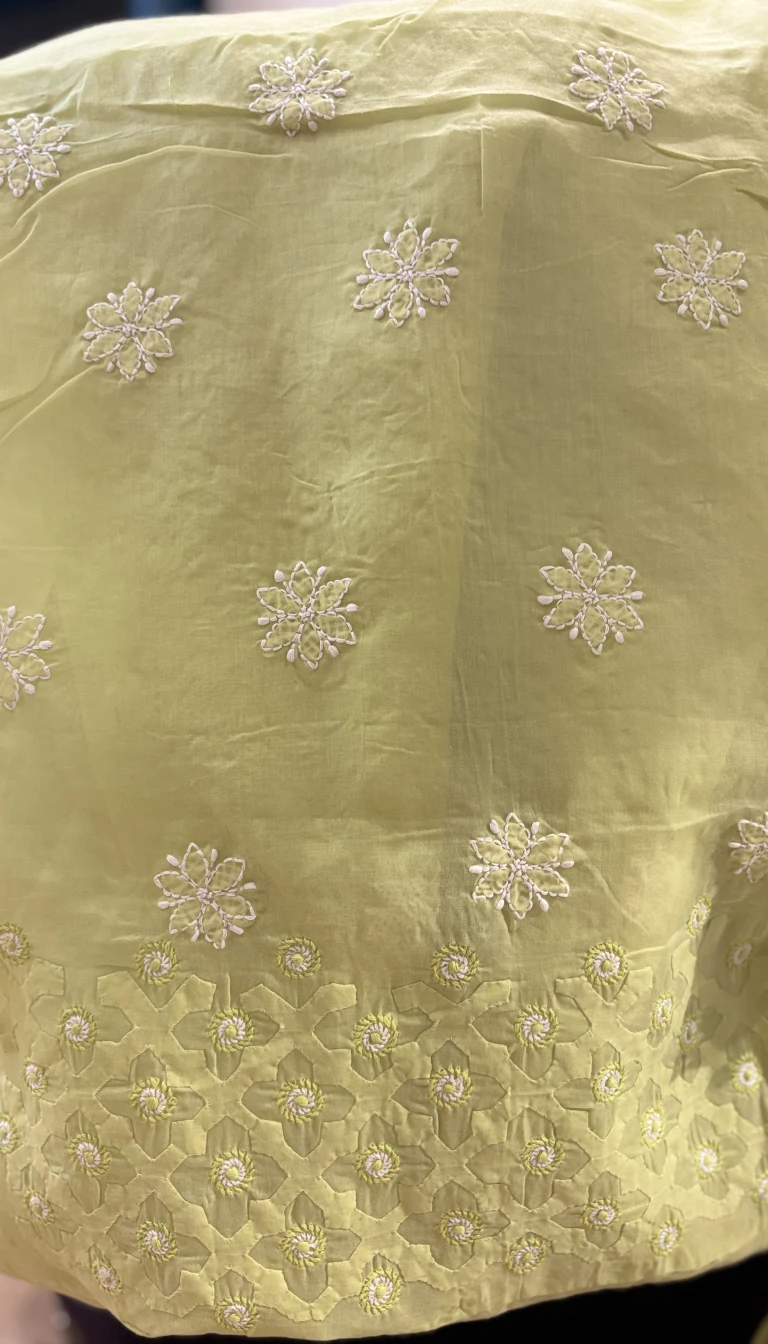 Alternative view of Pista Green Cotton Suit Set