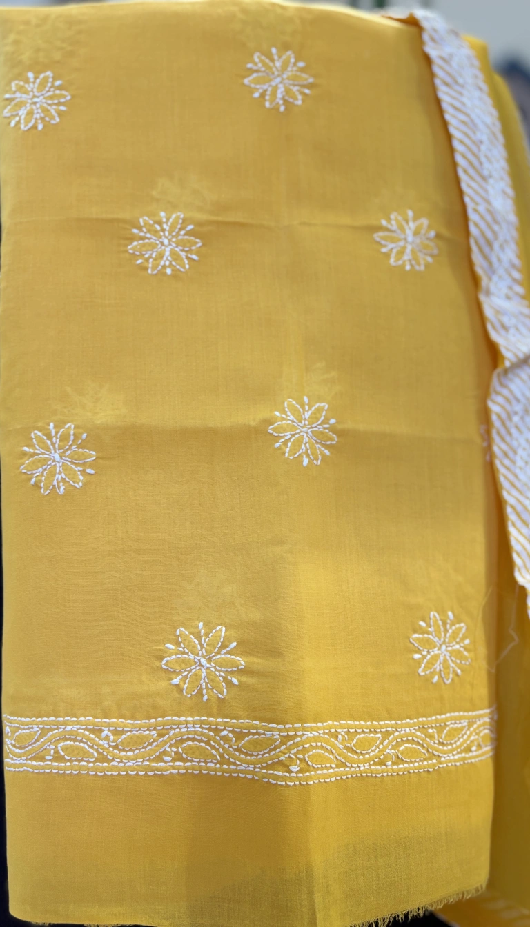 Alternative view of Sunflower Yellow Cotton Suit Set
