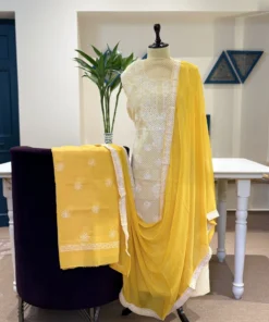 Sunflower Yellow Cotton Suit Set