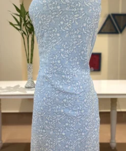 Alternative view of Blue Chikankari Cotton Set