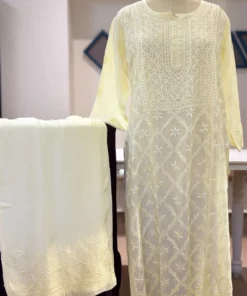 Butter Glow Chikankari Set