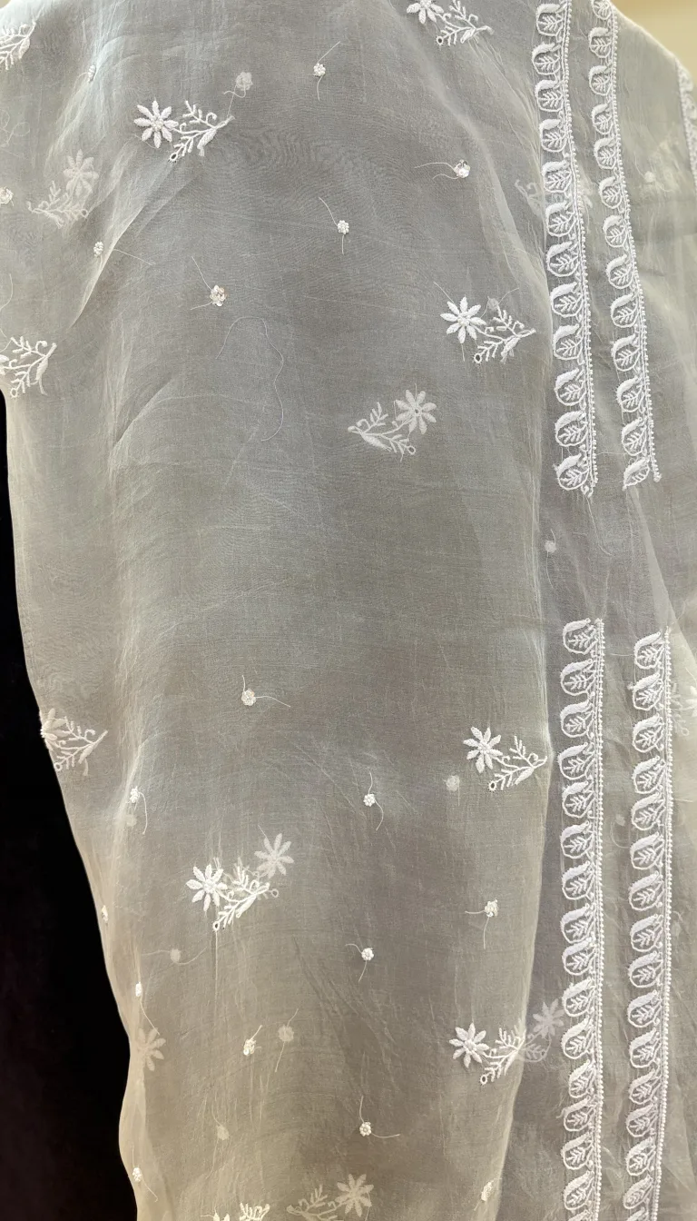 Alternative view of Ivory Noor Organza Set