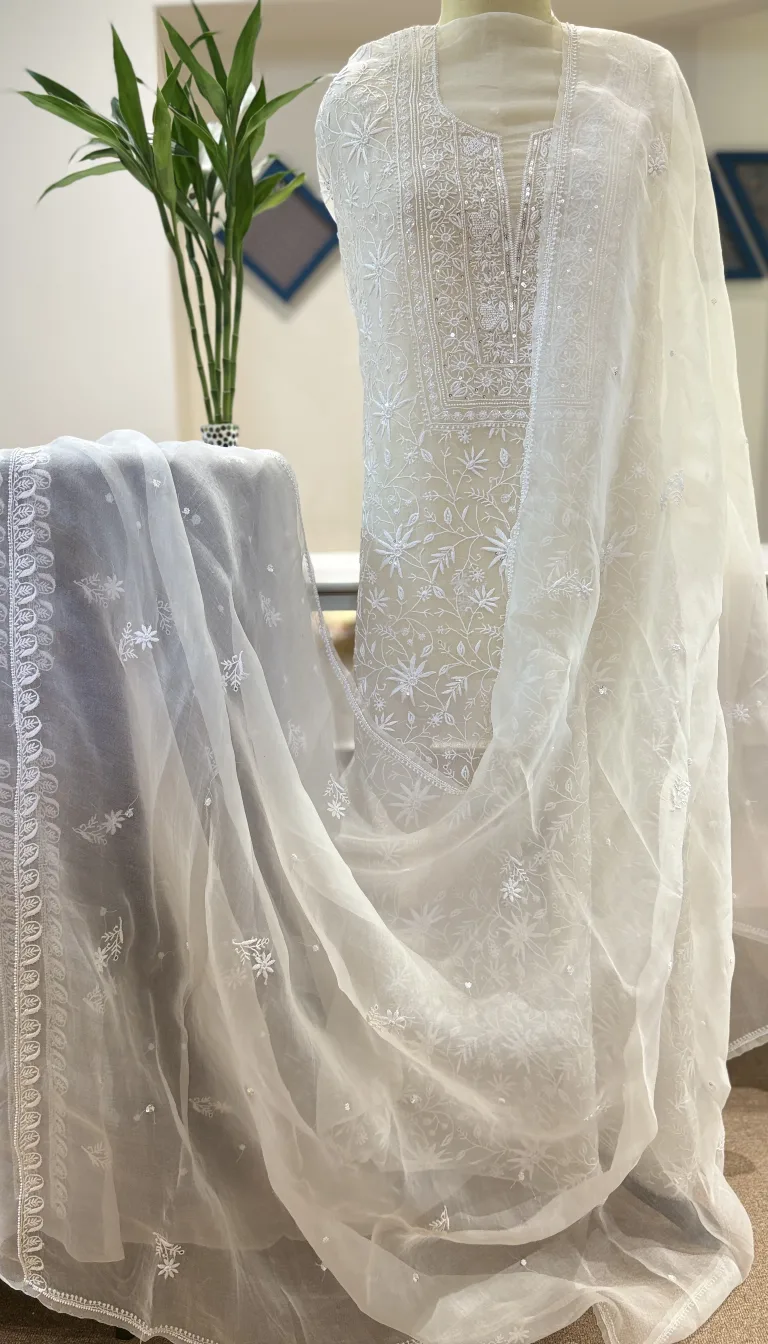 Ivory Noor Organza Set