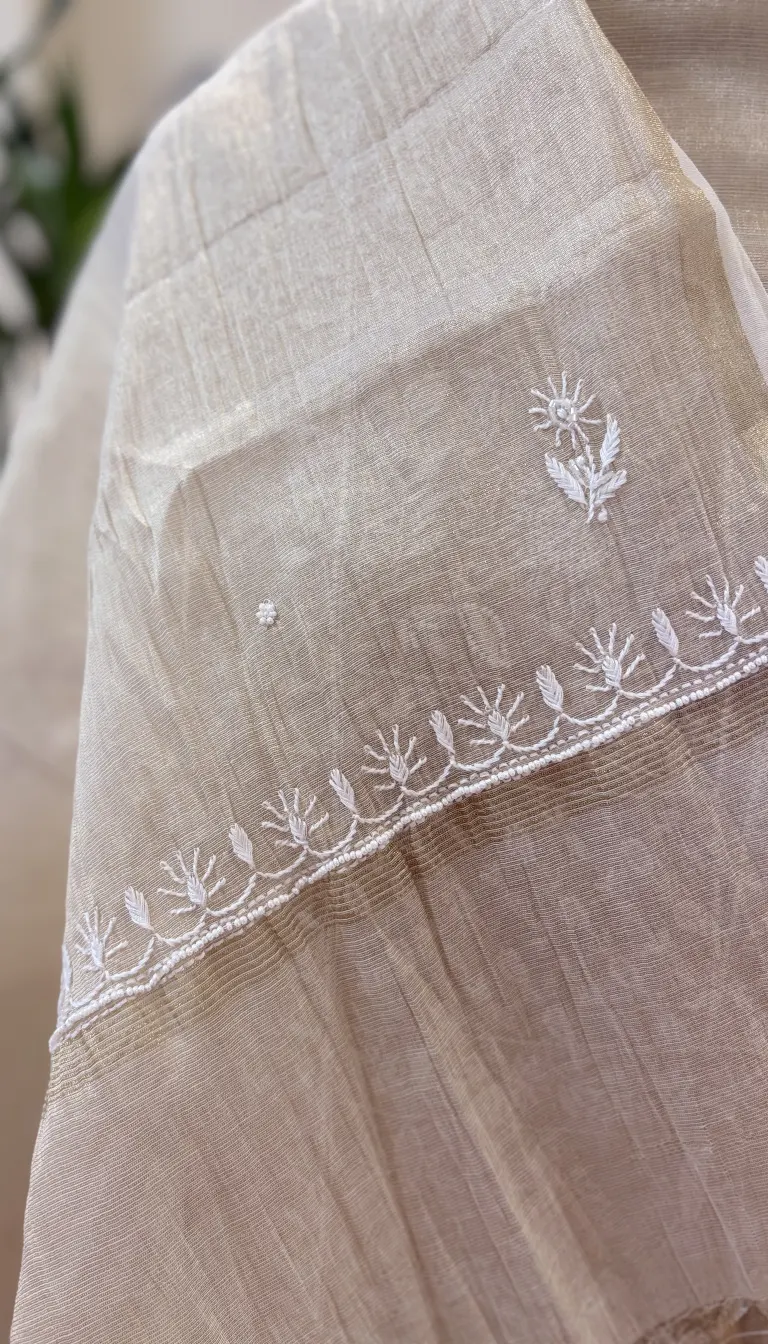 Alternative view of Chikankari Tissue Set